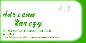 adrienn marczy business card